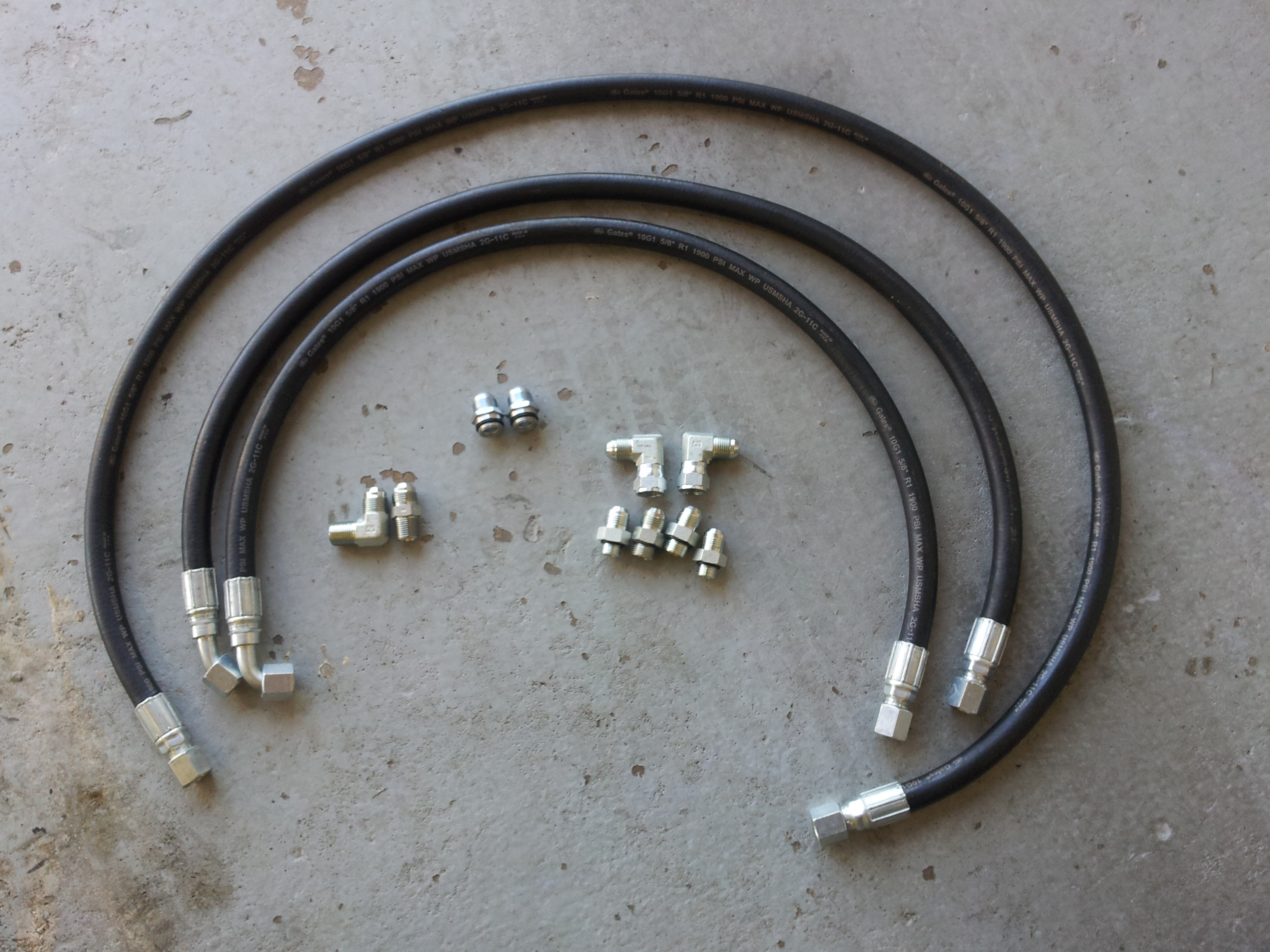 (image for) 2001-2002 5/8" Allison transmission cooler hose set #50100
