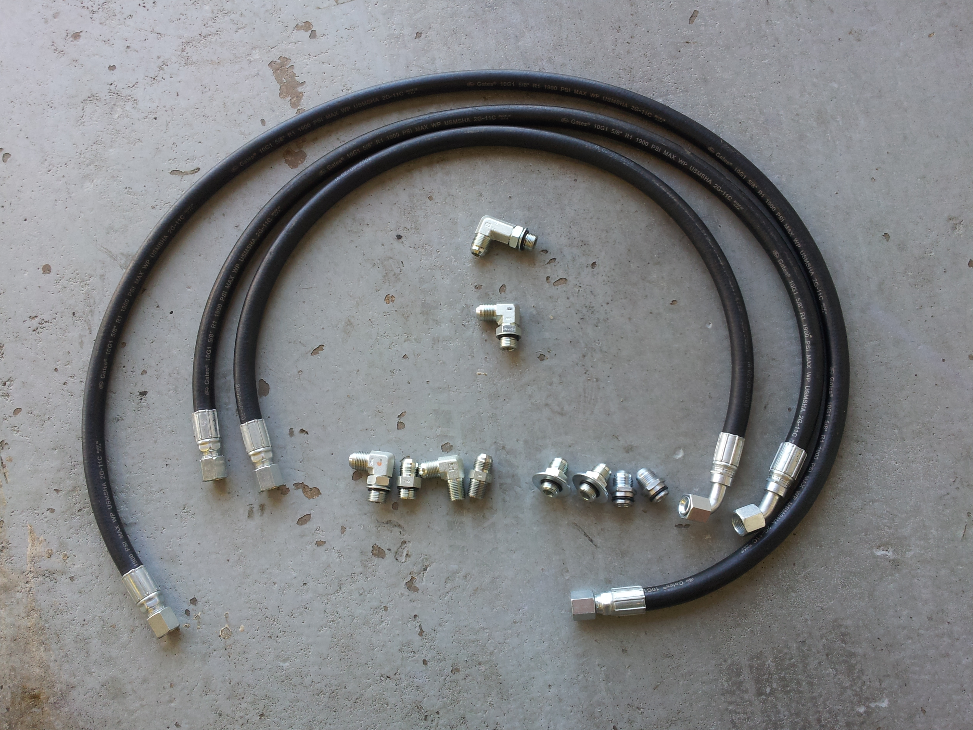 (image for) 2003 only 5/8" Allison transmission cooler hose set #50400